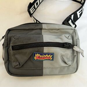 Teddy Fresh Two-Tone Gray Belt Bag